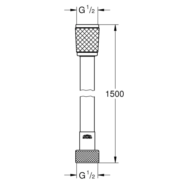 душевой шланг 150 см grohe relexaflex 28151001