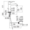 смеситель для раковины nobili sofi si98118/1cr