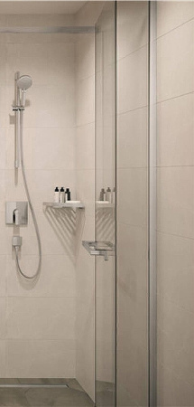 ручка для душевой двери hansgrohe addstoris 41759340 шлифованный черный хром