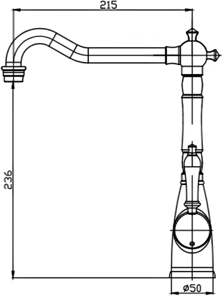 смеситель для кухни seaman visconti ssl-7517-au aurora