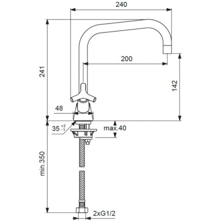 смеситель для кухни vidima trinity ba263aa