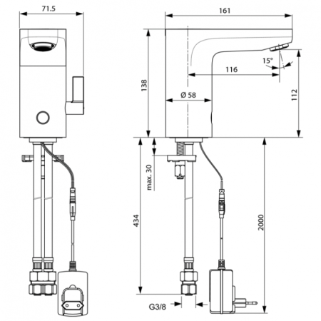 смеситель для раковины ideal standard ceraplus a6146aa