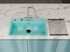 мойка кухонная omoikiri kitagawa 79-lb-az azur blue