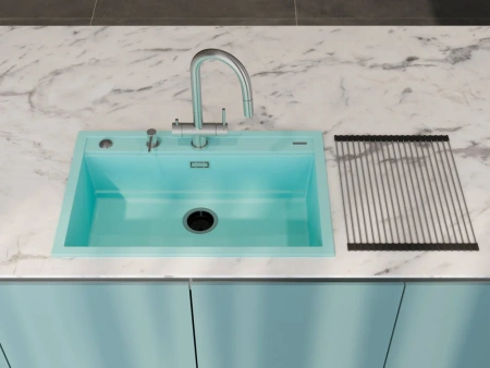 мойка кухонная omoikiri kitagawa 79-lb-az azur blue