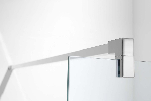 душевая перегородка aquatek 110 aq wiw 11020ch профиль хром стекло прозрачное