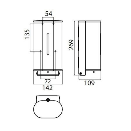 дозатор для жидкого мыла emco system2 3521 001 03