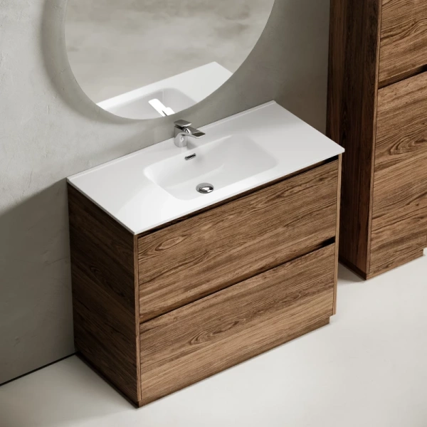 тумба под раковину sancos libra floor 100 lb100fech дуб чарльстон