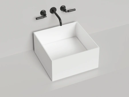 Накладная раковина Salini Armonia Square 02 130512G белый