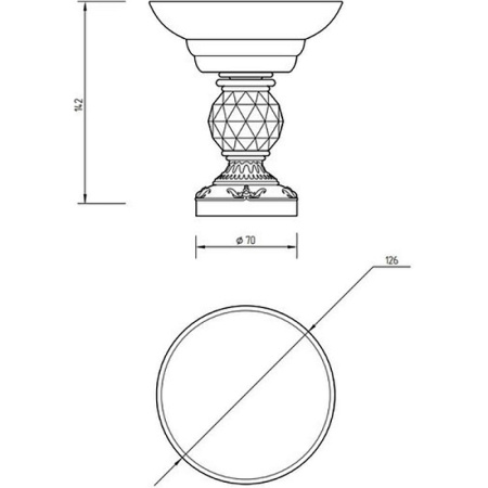 мыльница migliore cristalia 16823 цвет золото с кристаллом swarovski