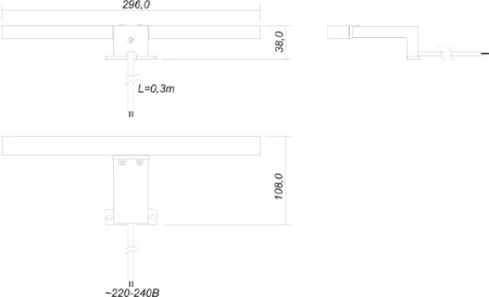 светильник style line led fagus-2 ip44