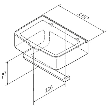 держатель туалетной бумаги am.pm inspire v2.0 a50a341522 черный матовый