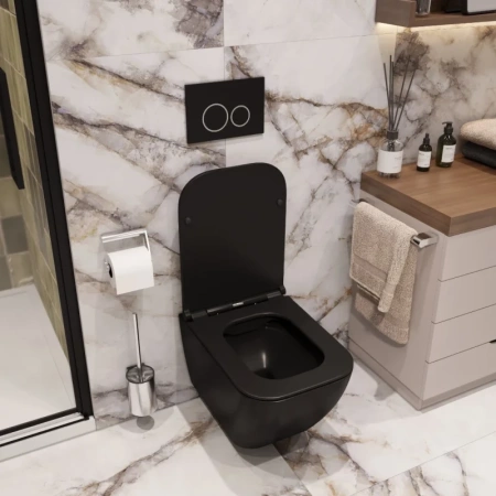 унитаз cerutti spa mimi aria mb ct8920 подвесной черный матовый с сиденьем микролифт