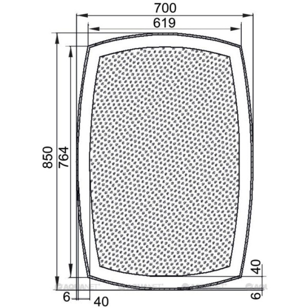 зеркало с подсветкой 70х85 см aquanet тоскана 00196664