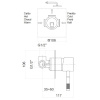 смеситель для душа webert rimini ri880101560