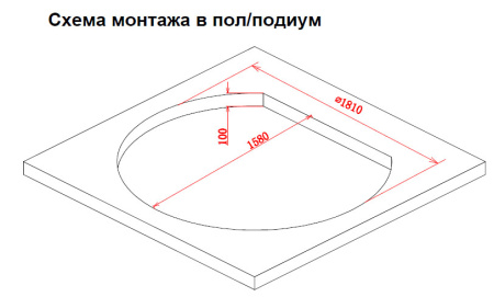 акриловая ванна gemy g9053 o гидромассажная, 185х162 см, цвет белый