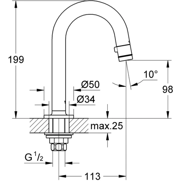 кран для холодной воды grohe universal 20201000