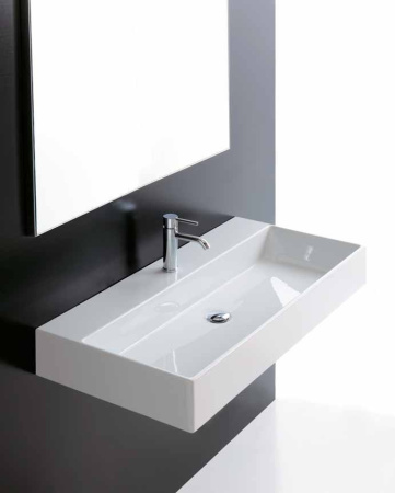 раковина galassia plus design 6101 80х48 см, подвесная, белая
