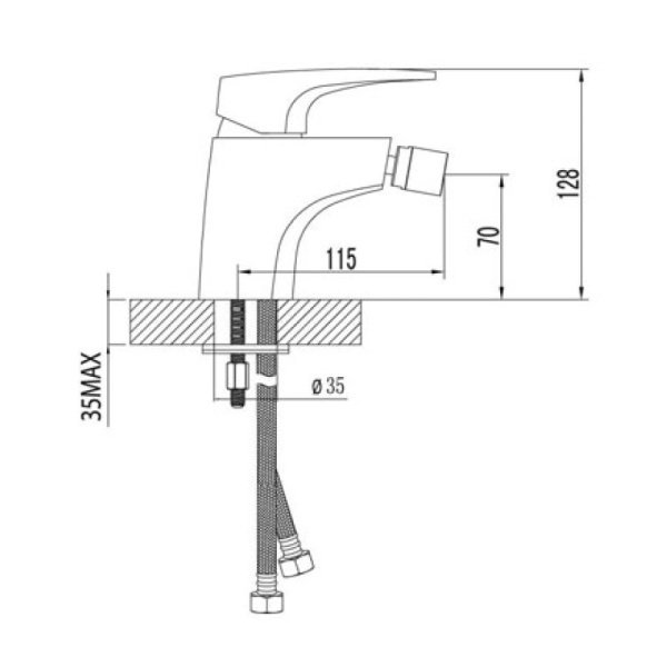 смеситель для биде lemark shift lm4308c