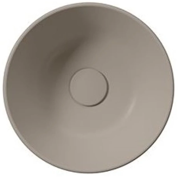 раковина gsi kube x 943505 накладная, ø32 см, tortora opaco (коричневый матовый)