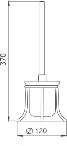 Ёршик для унитаза D-lin D201406 хром