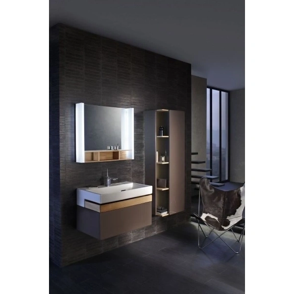 тумба под раковину jacob delafon terrace 80 eb1186-n23, коричневый лак