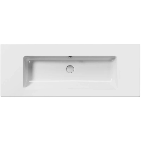 раковина gsi pura 8840111 подвесная, 122.6x46 см, bianco lucido (белый глянец)