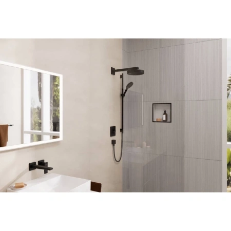 кронштейн для верхнего душа 390 мм hansgrohe square 27694670