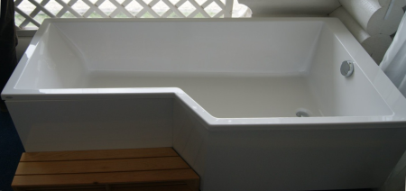 акриловая ванна jacob delafon bain douche neo 170x90 l e6d002l-00 без гидромассажа