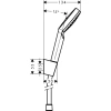 душевой набор hansgrohe crometta 1jet, 1,25 м 26690400