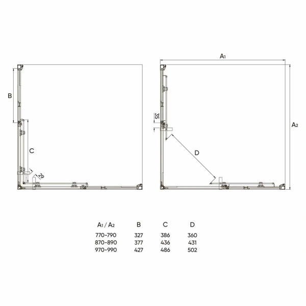 душевой уголок veconi vianno 80×195 см rv47-80-01-c4