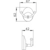 двойной крючок haiba hb1605-2 цвет хром