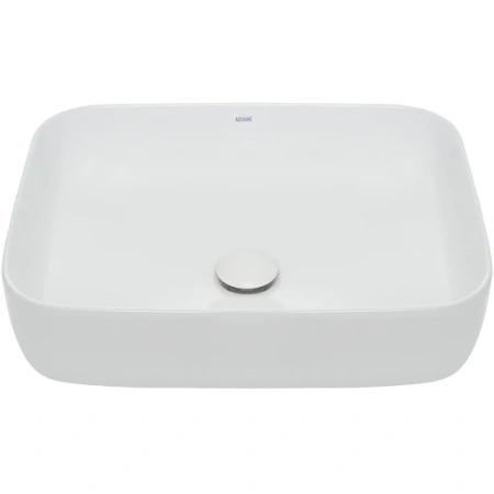 раковина aquame aqm5010 50x39см, накладная, цвет белая глянцевая