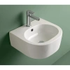Раковина Kerasan Flo 314901 подвесная, 40x37 см, цвет: белый