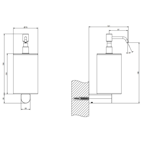 Дозатор для жидкого мыла Gessi Rilievo 59513#031