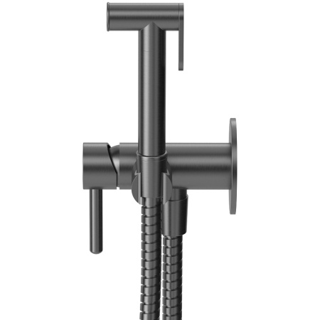 гигиенический душ со смесителем whitecross y gunmetal sysybi2gm оружейная сталь