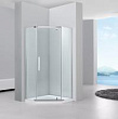 Душевой уголок Black&White Stellar Wind S305-100х100 профиль Серебристый хром стекло прозрачное