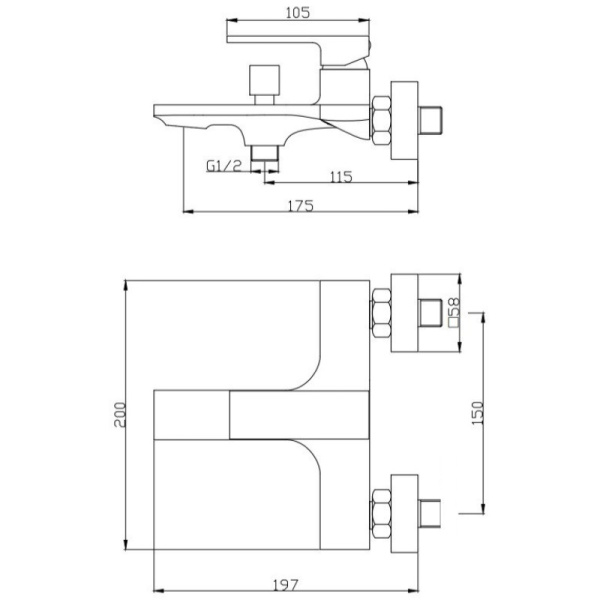 комплект смесителей orange lutz m04-311cr два смесителя + душевой гарнитур orange o-shower