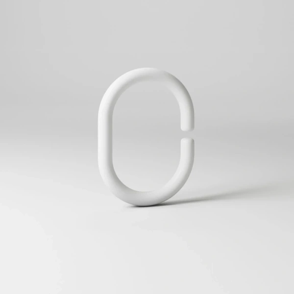 Набор колец для шторы в ванную комнату Iddis Rings RID011P