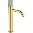 Смеситель для раковины Boheme Stick 122-G-MR-WHITE Золото Белый