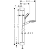 душевой гарнитур hansgrohe crometta 1jet green, 0,65 м, 6 л\мин 26554400