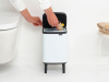 мусорное ведро brabantia bo hi 227042 4 л, белое