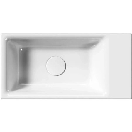 раковина gsi nubes 9637011 подвесная, 50x25 см, bianco lucido (белый глянец)
