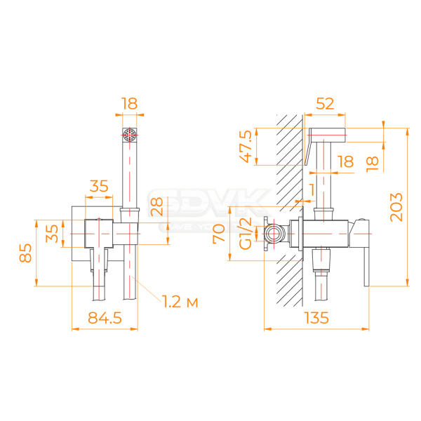 гигиенический душ со смесителем rgw shower panels sp-212gr 581408212-11 серый брашированный