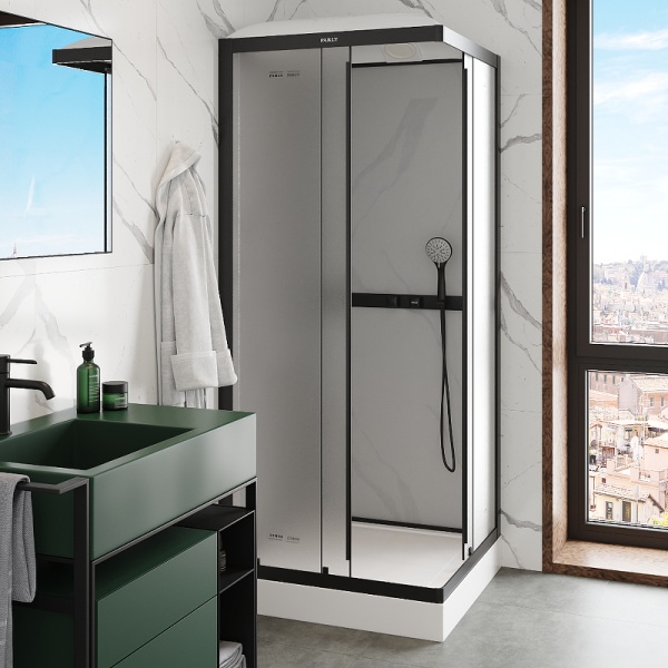 душевая кабина parly frost 80x80 fq811b без гидромассажа