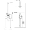 душевой комплект 247 мм vincea inspire vsfw-3i21t1rmb