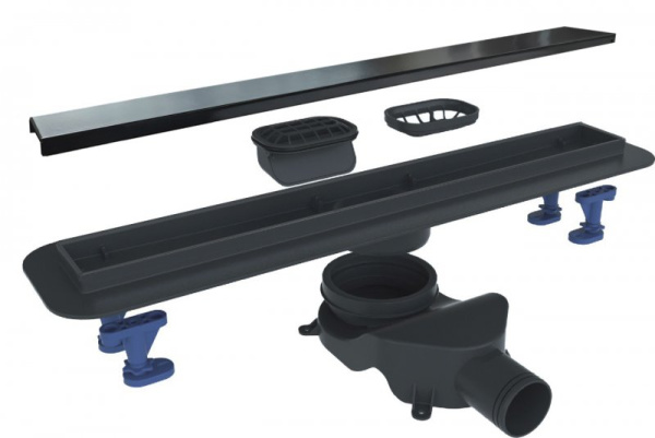 душевой лоток belbagno luce bb-ld-luce-60-cr с решеткой хром / под плитку