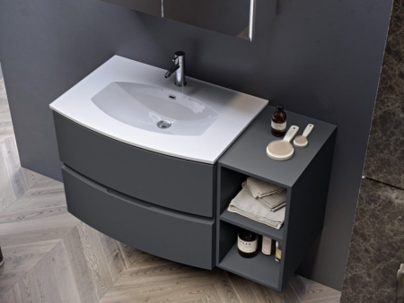 тумба для раковины 100 cezares elettra 55526, цвет grafite