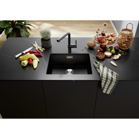 кухонная мойка blanco subline 500-u 523434 цвет алюметаллик
