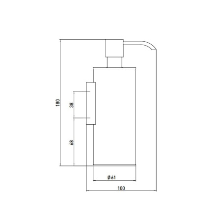 дозатор для жидкого мыла emco system2 3521 001 05 хром