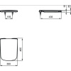 сиденье для унитаза ideal standard j505801 микролифт, тонкая, белый
